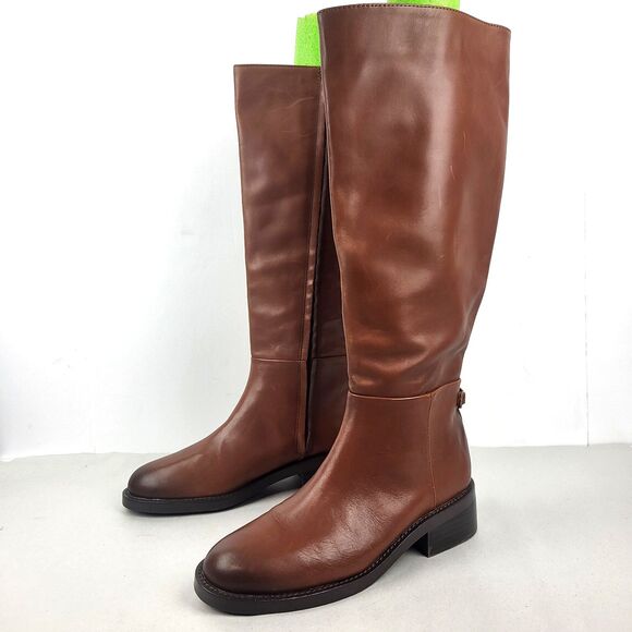 Sam Edelman Mable Leather Riding Boot Size 7M - Picture 1 of 14